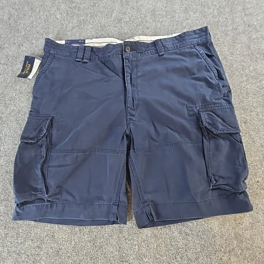 Polo Ralph Lauren Cargo Shorts Mens 48B Blue Classic Fit Big NEW
